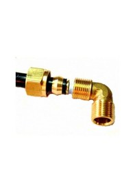 Resim Sarı Pirinç Yüksüklü Dirsek 9.52mm - 1/4 