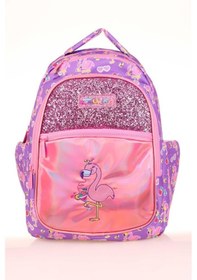 Resim Kaukko Kids Sırt Çantası Aynalı Taşlı Flamingo L5137 