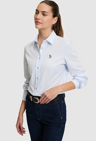 Resim U.S. Polo Assn. Kadın Açık Mavi Gömlek Basic 50324791-VR003 