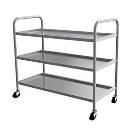 Resim Empero EMP.2.SV.03 Krom Servis Arabası - 3 Katlı - 55x86x90 CM 