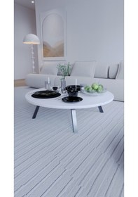 Resim Mega Kozalak Yuvarlak Katlanabilir Şık Yer Sofrası 