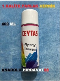 Resim Ceytaş Sprey Şeffaf Vernik 400 Ml Parlak Vernik 1 Kalite 