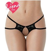 Resim Liona Dantelli Kadın Siyah Seksi Fantazi Iç Giyim Çamaşırı Külot 