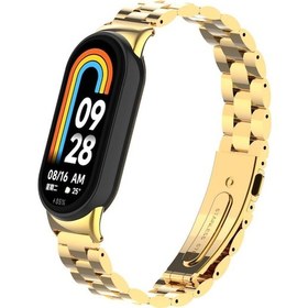 Resim Velmora Xiaomi Mi Band 9 Krd-04 Metal Kordon-gold 