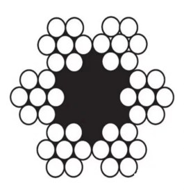 Resim Aesco Çelik Halat 5 mm 10 Metre (6x7 K.öz) 