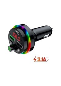 Resim Concord C-6009 Bluetooth Görüşme Ve Müzik Dinleme Ekranlı Rgb Fm Transmitter Pd 3.1a Çift Usb Şarj 