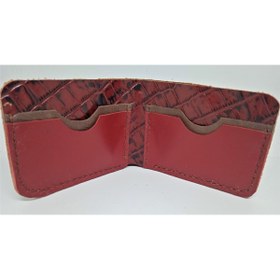 Resim Mahfuz Gerçek Deri Tamamen El Emeği Cüzdan 22cm*8cm * 1 Banknot Alanı 4 Kart Bölmesi 