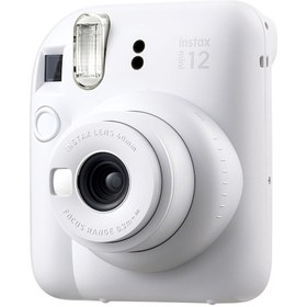Resim Fujifilm Instax Mini 12 Fotoğraf Makinesi + 28'li Mini Albüm Seti Beyaz 