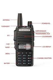 Resim BAOFENG 2 Adet Uv 82 Telsiz Alıcı-verici 10 Km Uv82 Telsiz Vhf Uhf Tarayıcı Telsiz Uv-82 Tel 