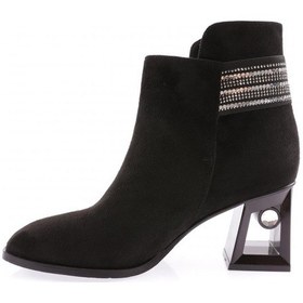 Resim Dgn 842-22k Kadin İp Aksesuarli Topuklu Bot 842-1922-R1680 Siyah 