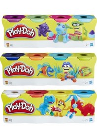 Resim Play-doh 12'li Oyun Hamuru 448 Gramx3 Çok Renkli 