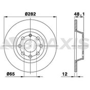 Resim Braxıs-ae0035 - Arka Fren Dısk Aynası Golf V Jetta Passat 1.4ts 