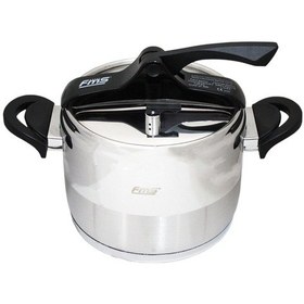 Resim Fms Çelik Uzay Düdüklü Tencere 6 L Siyah 3019 Gümüş - Siyah 