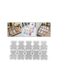 Resim Tahtakale Toptancı Epoksi Silikon Kalıp Ayıcık Şekilli Anahtarlık Kalıbı 10 Lu 