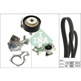 Resim INA 530070130 Devirdaim + Yag Pompa Kayis + Triger Kayis 116 Dis + Triger Gergi Rulman ( Ford : Focus/Mondeo/Fiesta/C-Max/Connect/Courier (WN478554) 