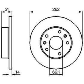 Resim Land Rover Freelander 1.8 1997-2006 Bosch Ön Disk 2 Adet N11.1925 