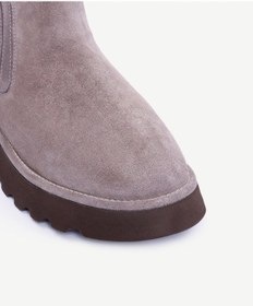 Resim Yargıcı Deri Lastikli İçi Kürklü Bot 25kkay4012x 025 Vizon 