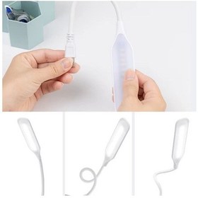 Resim Konyax Kompakt Usb Beyaz 14 Ledli 3 Kademeli Dokunmatik Okuma Lambası Çok Renkli 