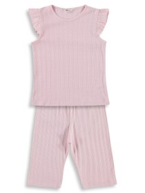 Resim Civil Girls Kaprili 6-9 Yaş Pijama Takımı - Pembe - Pembe / 7-8 Yaş 