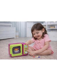 Resim Oyuncak Mikrodalga Fırın Çocuklar İçin Eğitici Mutfak Oyuncağı Rol Yapma Oyunu 