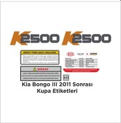 Resim Kia Bongo K2500 Kupa Kapı Dış Ve Iç Etiketleri Kapı Etiketi 