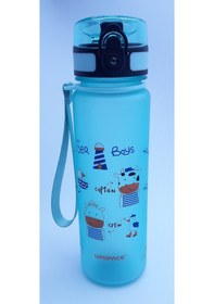 Resim Uzspace Tritan 500 ml (Spindriff Blue-Sea Boys) Matara 3026-5 