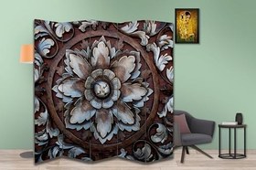 Resim Motifli Özel Tasarım Paravan Room Divider 180 x 200 cm 