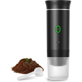 Resim Ipoearthu Kablosuz Elektrikli Taşınabilir Espresso Kahve Makinesi Kamp Kahve Makinesi 3'ü 1 Arada Kapsül Toz Seyahat Kahve Makinesi Siyah (Yurt Dışından) 