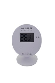 Resim Mars S5 Kablosuz Dijital Oda Termostatı Yüksek Hassasiyetli Beyaz 