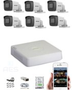 Resim Hikvision Aesistanbul Güvenlik Kamera Seti-6'li 1tb Hdd- 6 Kameralı Set 