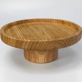 Resim Öz ahsap Gold Akasya Ağacı Ayaklı Çok Amaçlı Pasta Kahvaltı & Kek Standı 