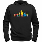 Resim Alfa Tshirt Susam Sokağı Baskılı Çocuk Siyah Sweatshirt 