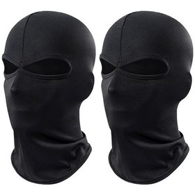Resim 2 Delikli Çok Amaçlı 2'li Paket Balaklava, 2 Delikli Balaklava, Erkekler Ve Kadınlar İçin Balaklava, Kayak Maskesi, Motosiklet Maskesi Diğer 