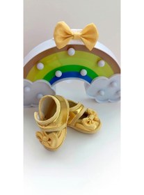 Resim Modomood BilgeTrend Fistolu Bebek Patik Ve Bandana Seti Fisto Desenli Ayakkabı Bandana Set B888 