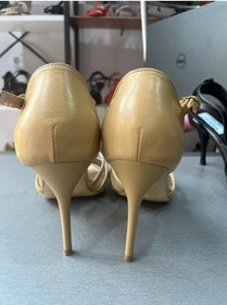 Resim SUNA NOHUT RENGİ DORA MODEL 8.5 CM 13 PONT TANGO, DANS VE ABİYE AYAKKABISI 