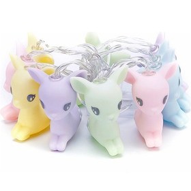 Resim Dhink Deer String Ledli Zincir Gece Lambası Çok Renkli 