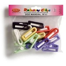Resim Bora Plastik Plastik Mandal (16 adet) BO685 