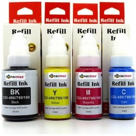 Resim Canon Pixma G3400 Uyumlu Mürekkep / Canon GI490 Uyumlu Mürekkep 