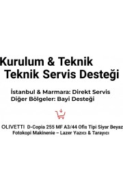 Resim Olivetti D-Copia 255 MF A3/A4 Ofis Tipi Siyah Beyaz Fotokopi Makinesi - Lazer Yazıcı & Tarayıcı 