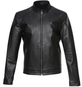 Resim Sanalbolluk Fit Spor Erkek Deri Mont 