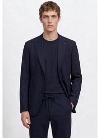 Resim Altınyıldız Collectıon Erkek Lacı Slim Fit Dar Kesim Kırlangıç Yaka Beli Bağlamalı Torba Cepli Takım Elbise 