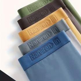 Resim 5 Adet EVAINO DREAM Erkek Boxer - Yumuşak Modal Mikrofiber, Orta Esneklik Rahatlık, Düz Renkler (Zeytin Yeşili/Kömür Grisi/Lacivert/Beyaz) - Nefes Alabilen & Dayanıklı Günlük Kullanım, Spor, Şık İç Çamaşırı Tasarımı, Konforlu Kalıp 