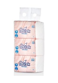 Resim Rulopak Tekçek Tuvalet Kağıdı 3Lü Paket Çok Renkli 