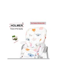 Resim Holmer Organik Mama Sandalyesi Minderi & Kılıfı Kemer Deliksiz 
