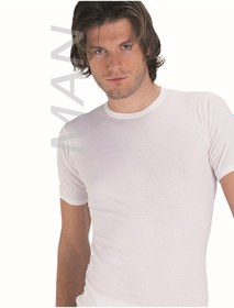 Resim Güneri Underwear Erkek Beyaz Ribana Yarım Kol Atlet % 100 Pamuklu Fanila 3 Lü Paket 113-3b Beyaz 