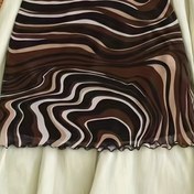 Resim Kadınlar İçin Dar Kesim Kısa Mermer Desenli Tül Etek - A Kesim Geniş Paça ve Piliseli Katmanlı Kısa Boy, Bej/Kahverengi/Beyaz/Siyah/Gri Tül Benzeri Dokusu, Makinede Yıkanabilir Yazlık Elbise, Plaj Partileri, Günlük ve Resmi Etkinlikler İçin (Gereksiz) 