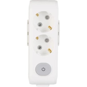 Resim Multi-Let Ikili Priz Anahtarlı Topraklı Çocuk Korumalı Klemensli (Kablosuz) 