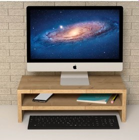 Resim Emkawood Beliz Monitör Yükseltici Laptop Sehpası Safir 