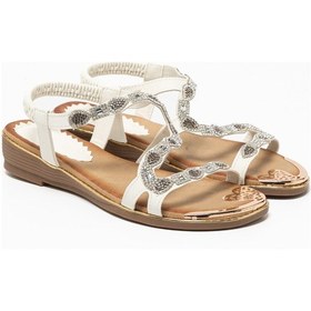 Resim Sandalet Kadın 25y122-5 By Guja Beyaz Beyaz 