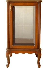 Resim Gümüşlük KARE MODEL 78 cm Parlak FINDIK Kayın Aslan ayak 4taraf cam Kutuda sevk El Yapım 